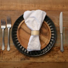 Butter Lattice Lux + Table Napkin Ring Setup