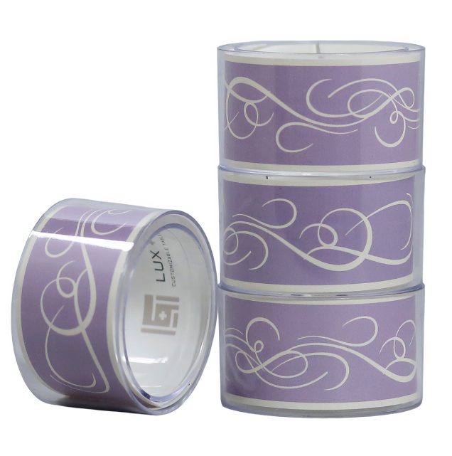 Lavender Scroll Lux + Table Napkin Rings