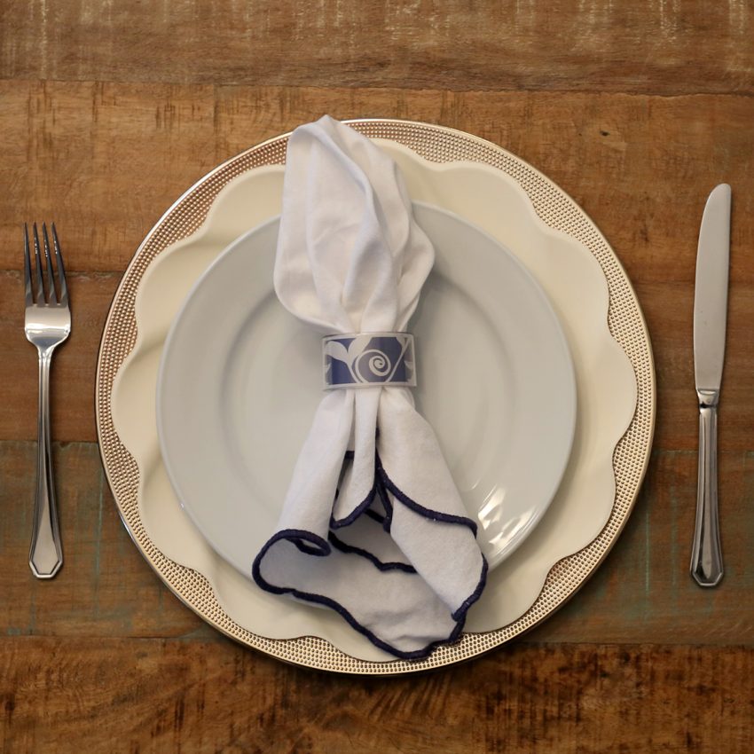 Slate Vine Lux + Table Napkin Ring Setup