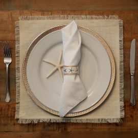 Subtle Starfish Lux + Table Napkin Ring Setup